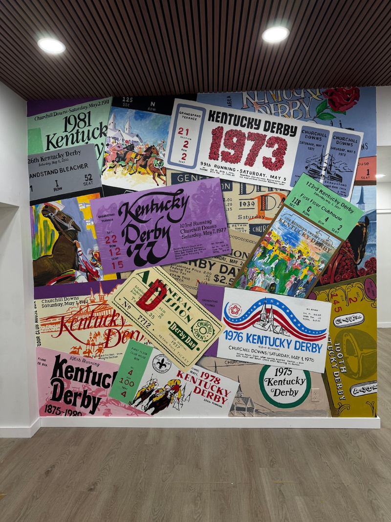 mural in Shepherdsville by artist Bob Gregory.