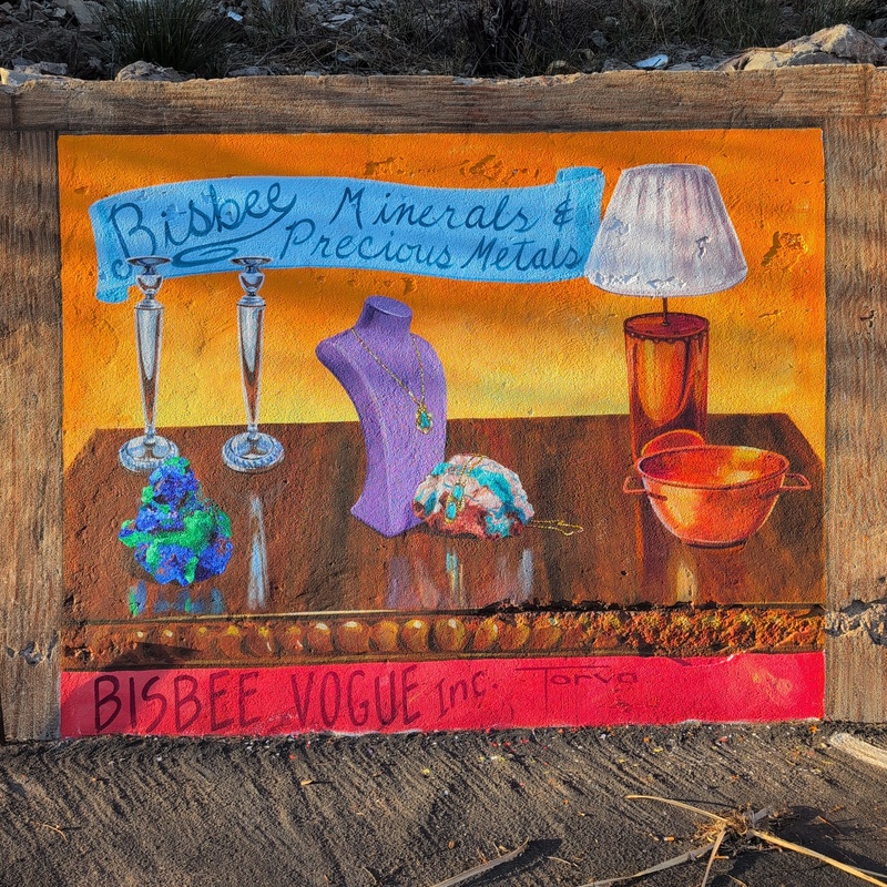 mural in Bisbee by artist unknown.