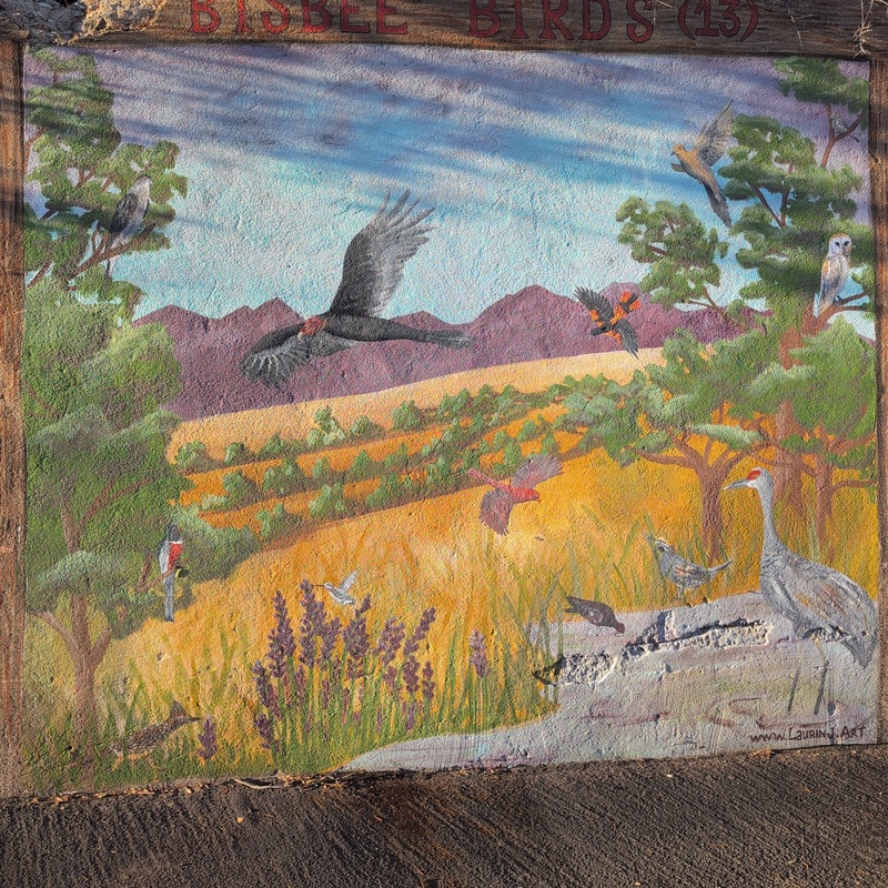 mural in Bisbee by artist unknown.