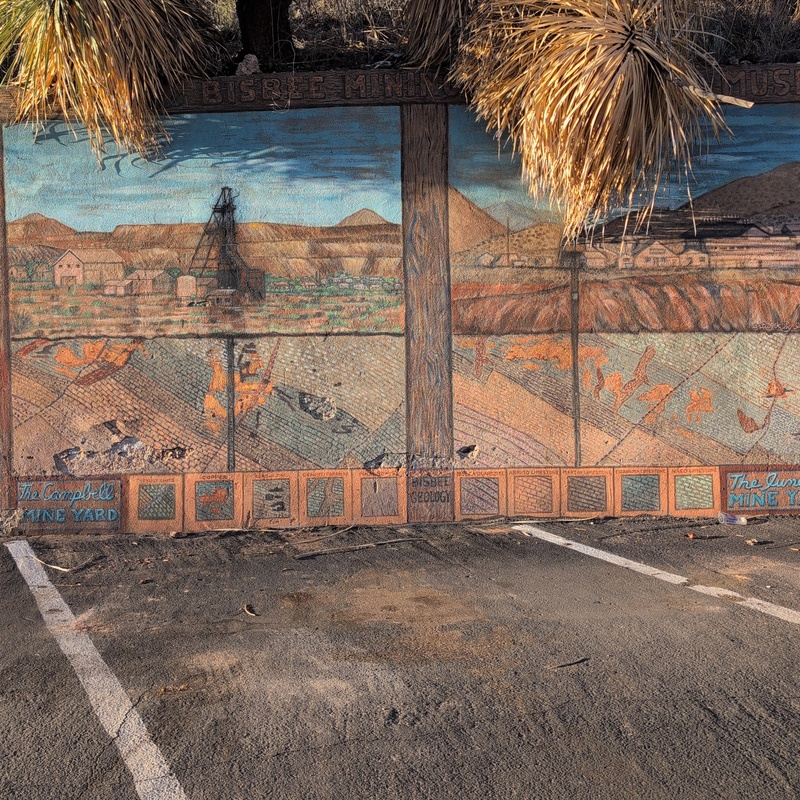 mural in Bisbee by artist unknown.