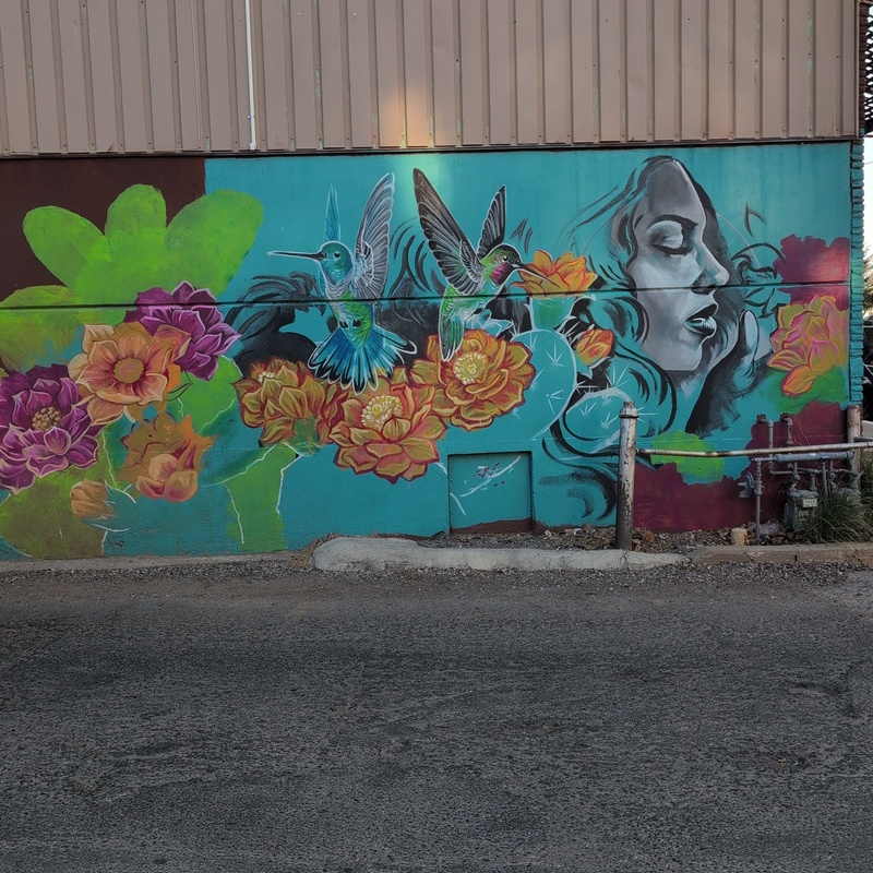 mural in Bisbee by artist unknown.