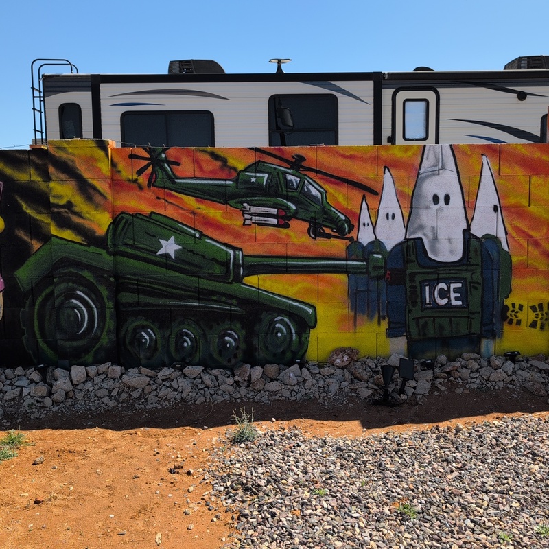 mural in Naco by artist unknown.