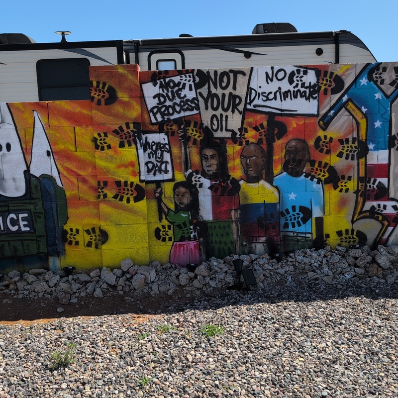 mural in Naco by artist unknown.