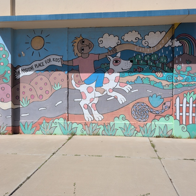 mural in Bisbee by artist unknown.