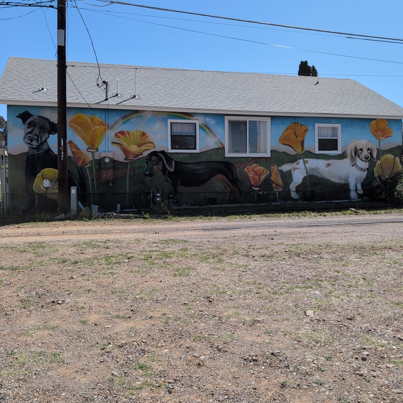 mural in Bisbee by artist unknown.
