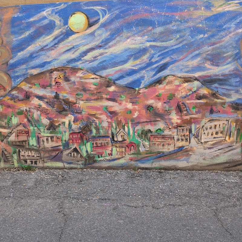 mural in Bisbee by artist unknown.