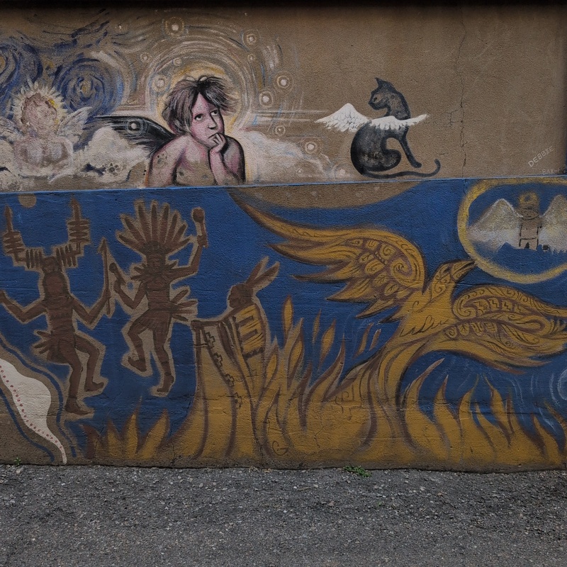 mural in Bisbee by artist unknown.