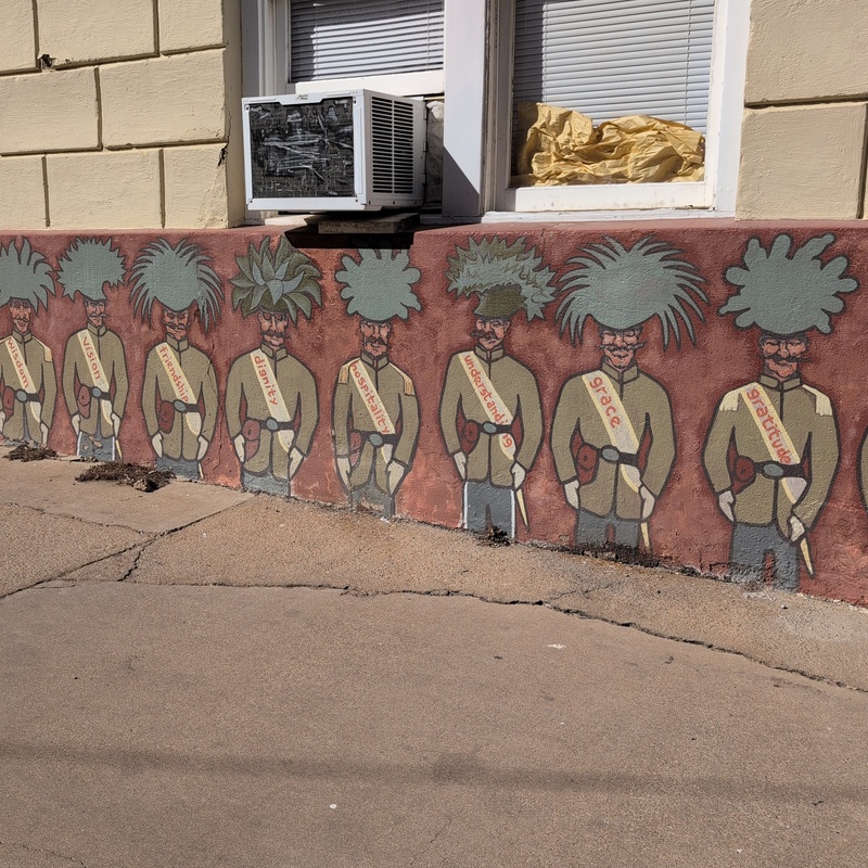mural in Bisbee by artist unknown.