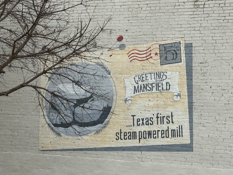 mural in Mansfield by artist unknown.