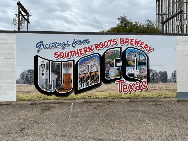 mural in Waco by artist unknown.