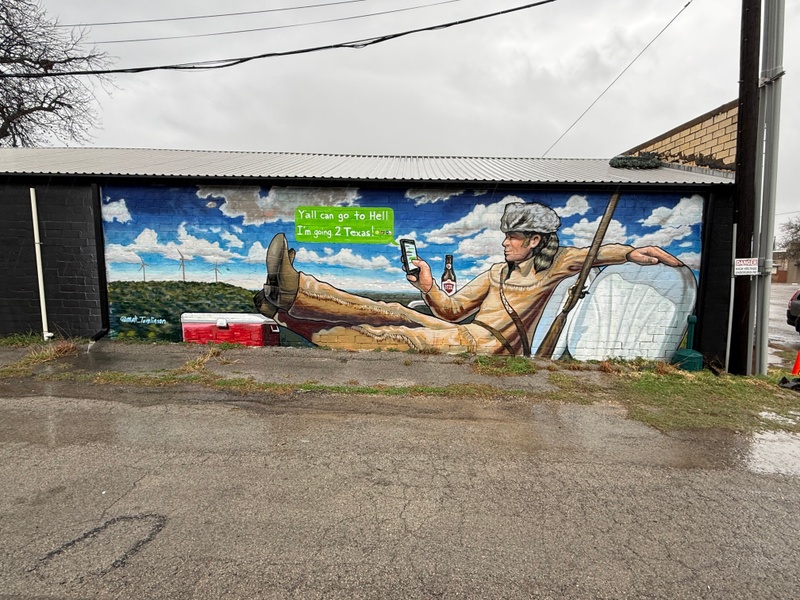 mural in Goldthwaite by artist unknown.