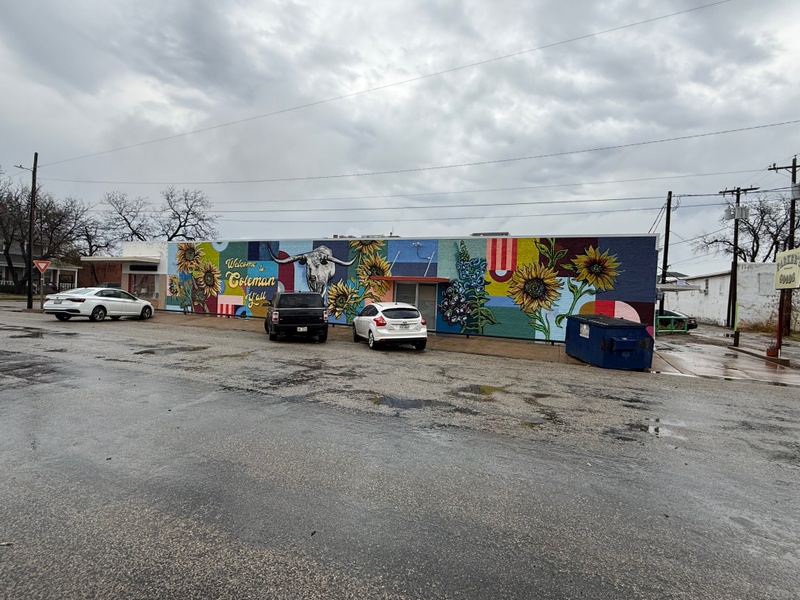 mural in Coleman by artist unknown.