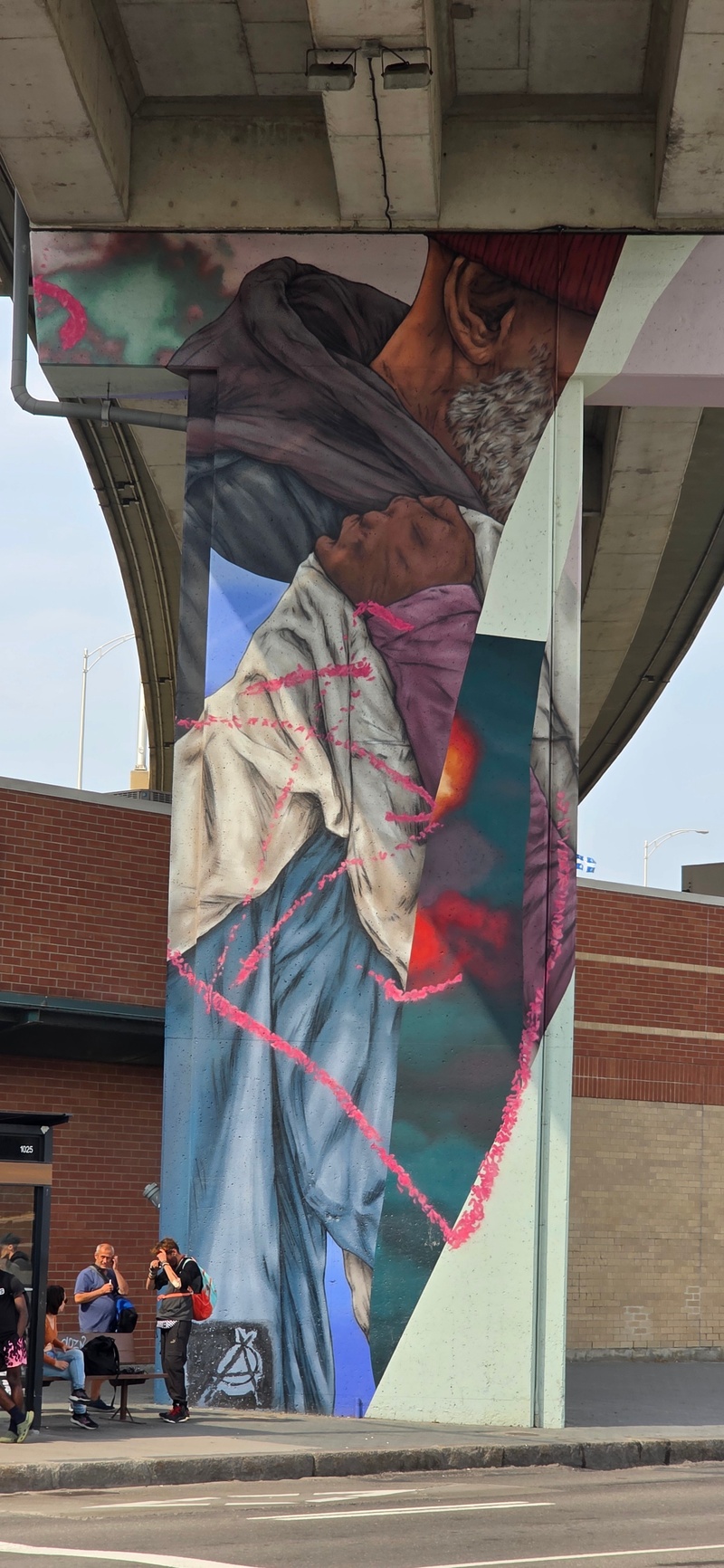 mural in Québec by artist unknown.