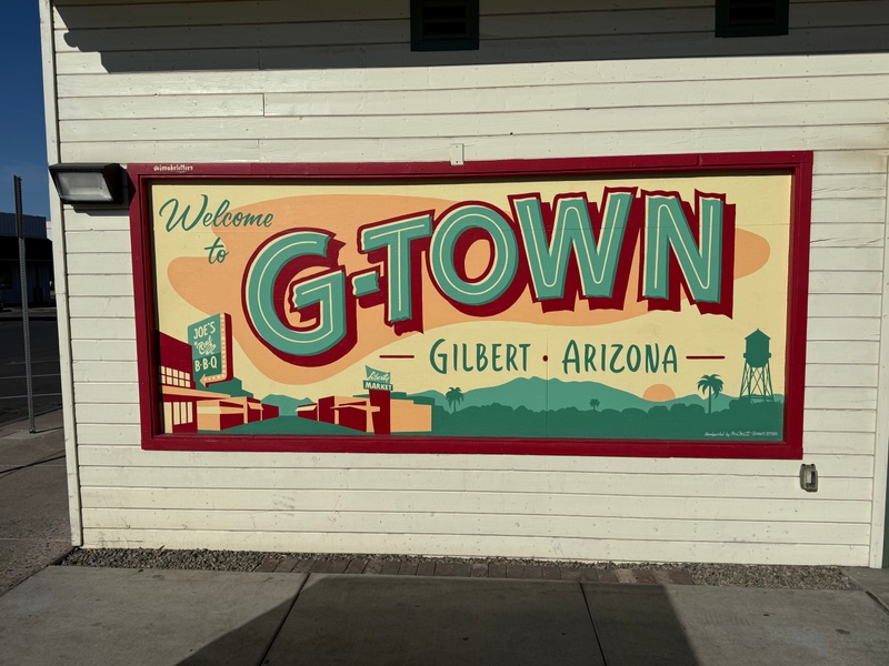 mural in Gilbert by artist unknown.