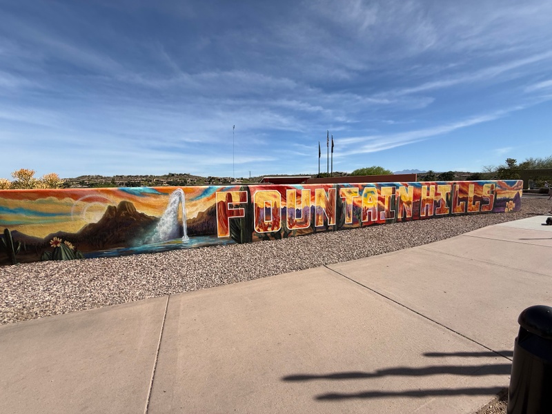 mural in Fountain Hills by artist unknown.
