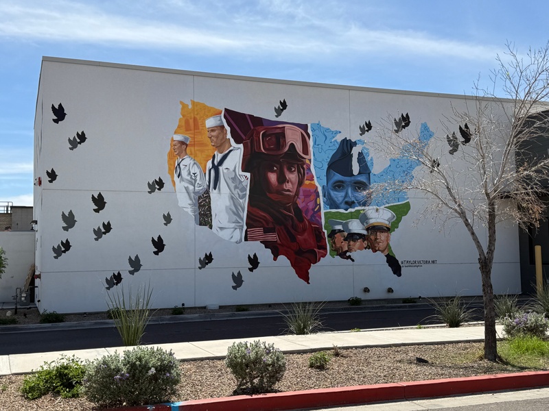 mural in Mesa by artist unknown.