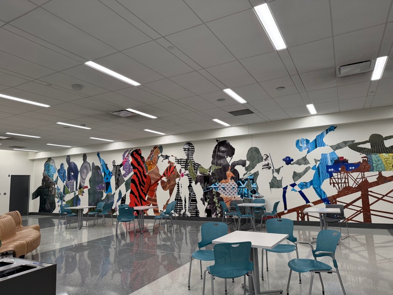 mural in Burlington by artist unknown.