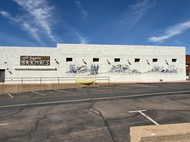 mural in Superior by artist unknown.