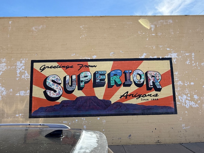 mural in Superior by artist unknown.