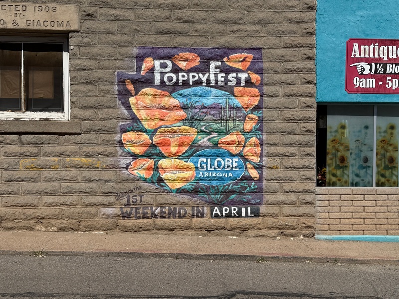 mural in Globe by artist unknown.