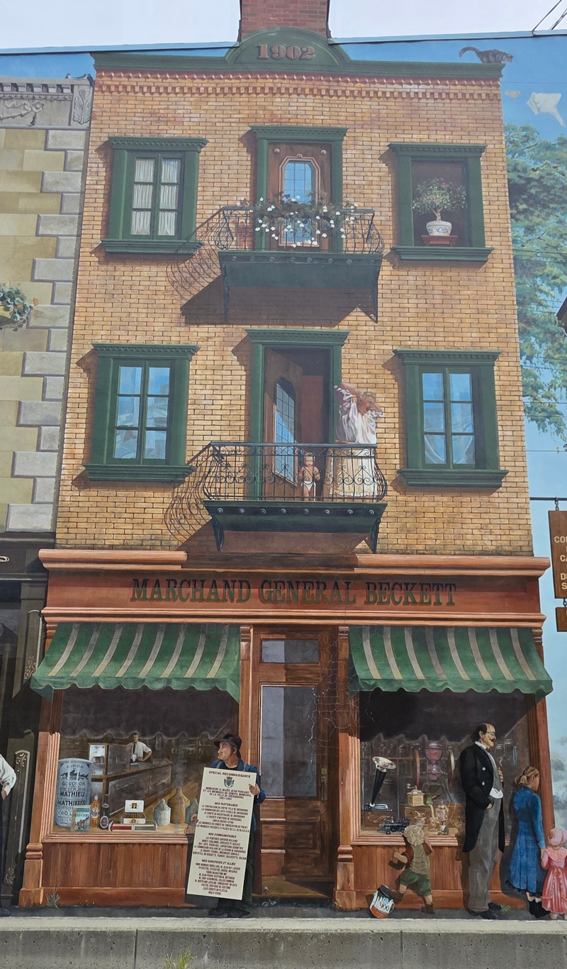 mural in Sherbrooke by artist unknown.