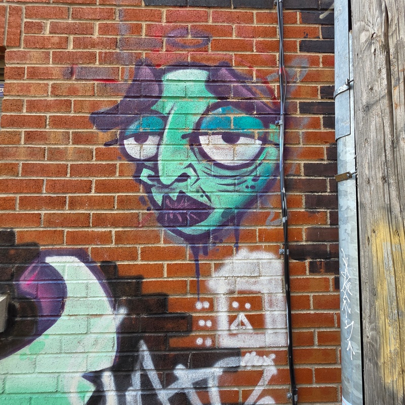 mural in Montreal by artist unknown.