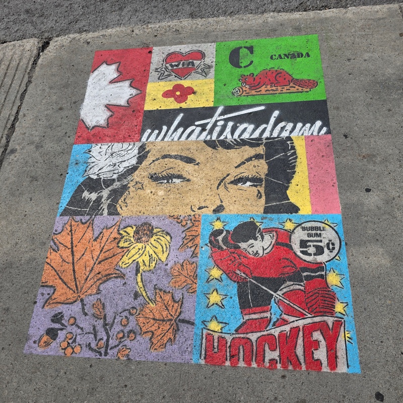 mural in Montréal by artist unknown.