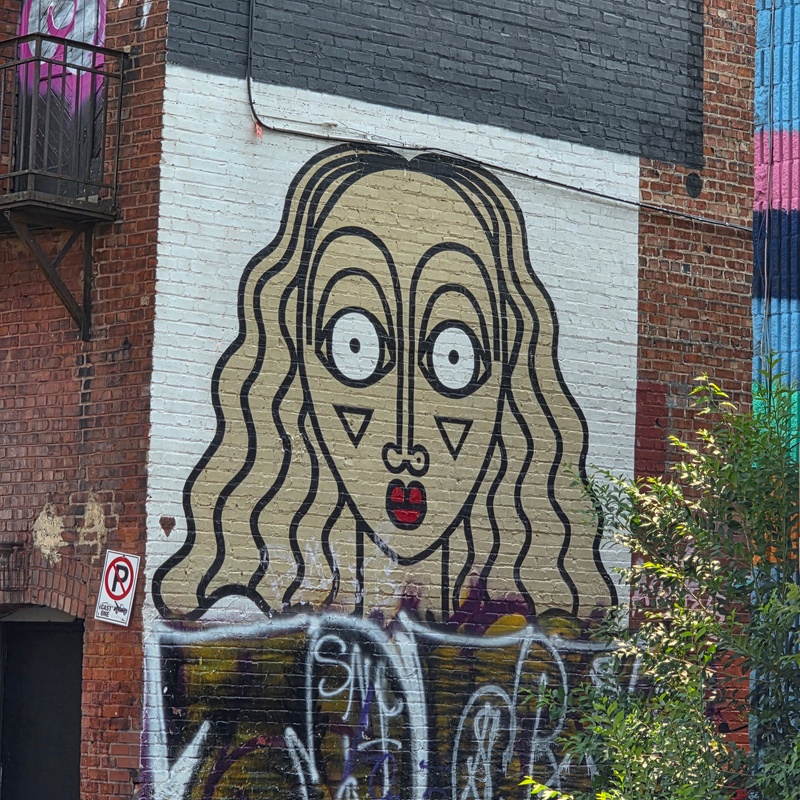 mural in Montréal by artist unknown.