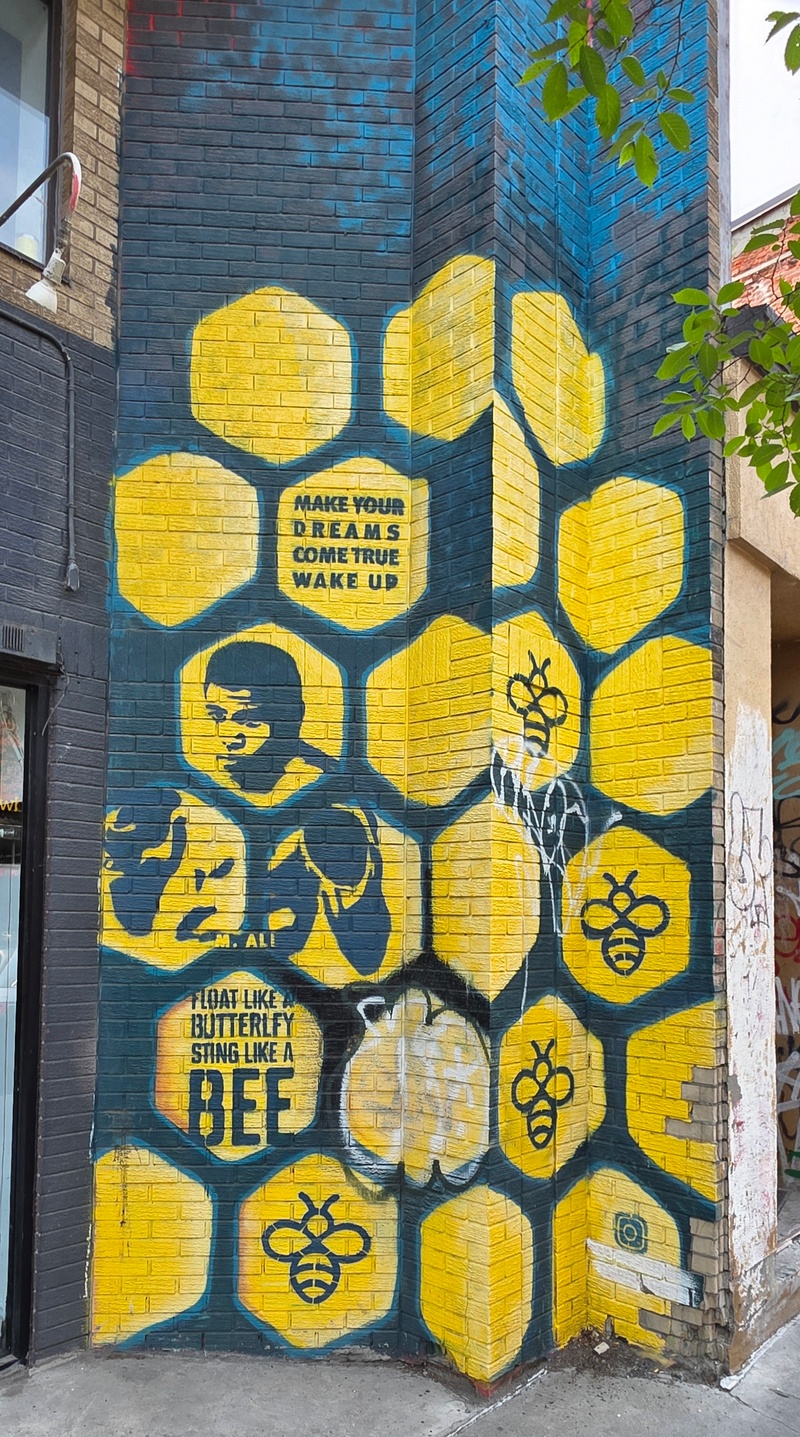 mural in Montréal by artist unknown.