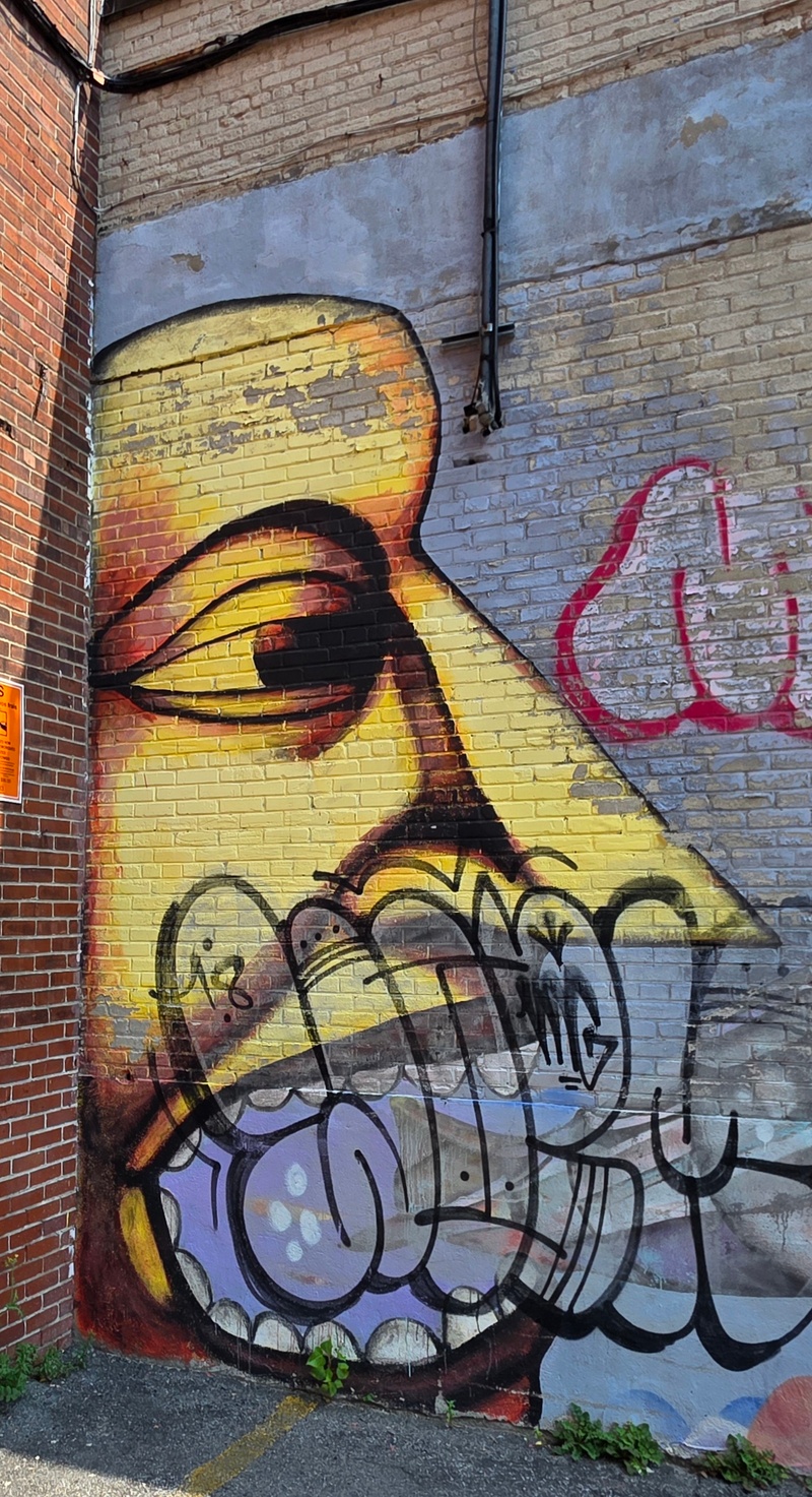 mural in Montrã©Al by artist unknown.