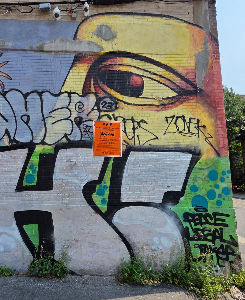 mural in Montréal by artist unknown.