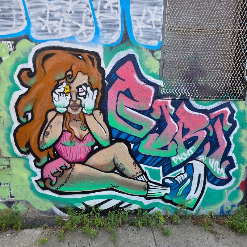 mural in Montréal by artist unknown.