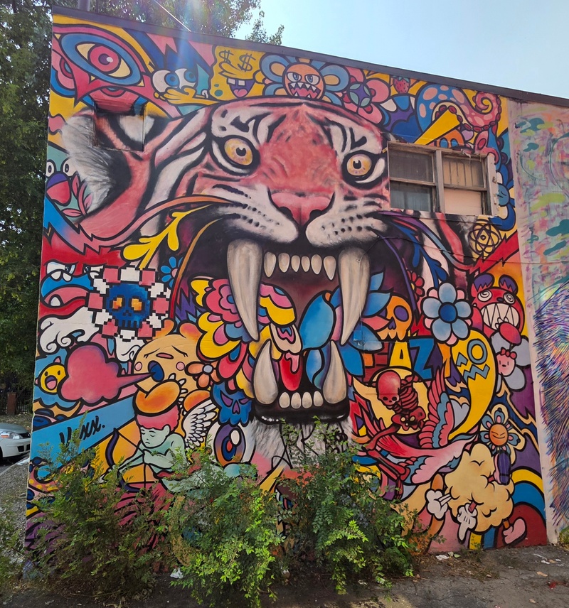 mural in Montréal by artist unknown.