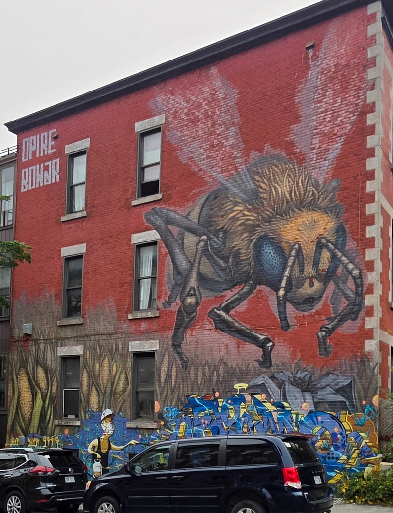 mural in Montréal by artist unknown.