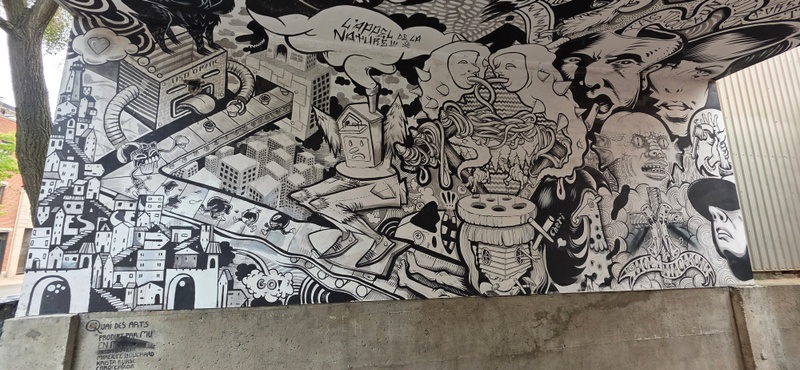 mural in Montréal by artist unknown.