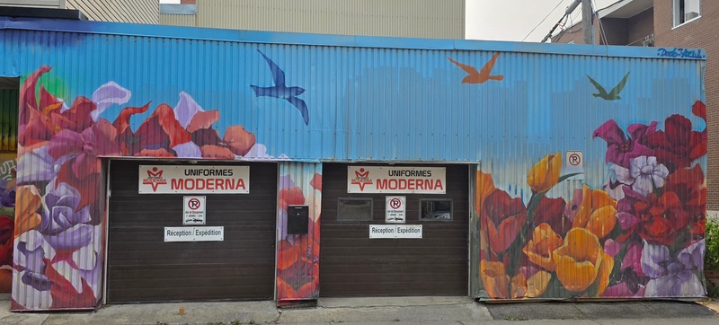 mural in Montréal by artist unknown.