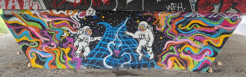 mural in Montréal by artist unknown.