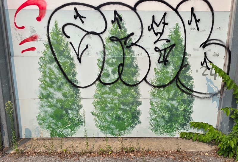 mural in Montréal by artist unknown.
