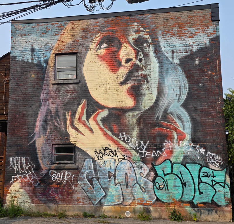 mural in Montréal by artist unknown.