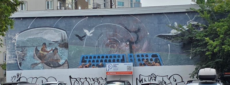 mural in Gatineau by artist unknown.