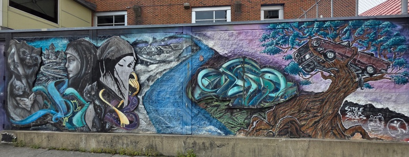 mural in Ottawa by artist unknown.