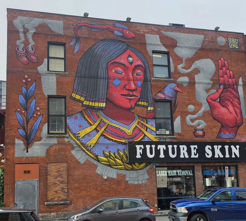 mural in Ottawa by artist unknown.