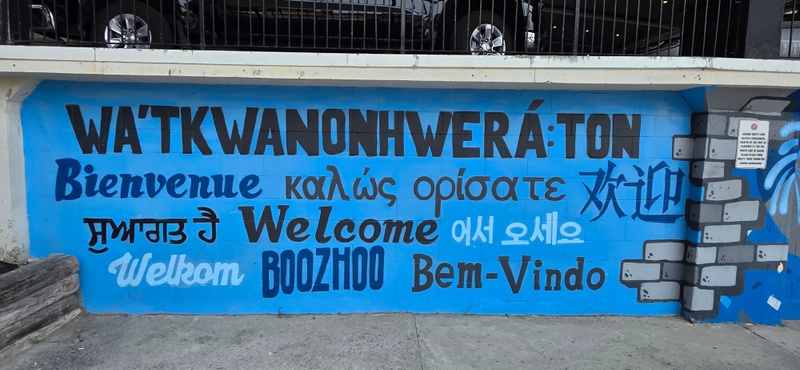 mural in Kingston by artist unknown.