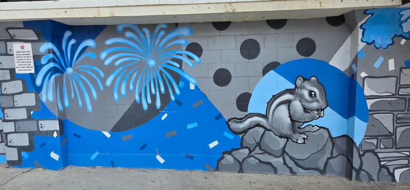 mural in Kingston by artist unknown.