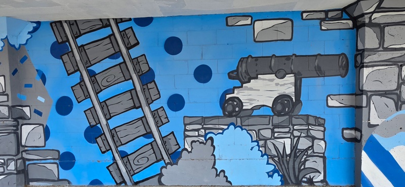 mural in Kingston by artist unknown.
