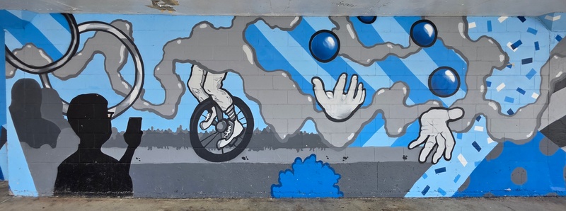 mural in Kingston by artist unknown.