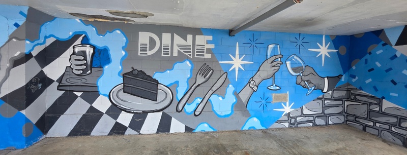 mural in Kingston by artist unknown.