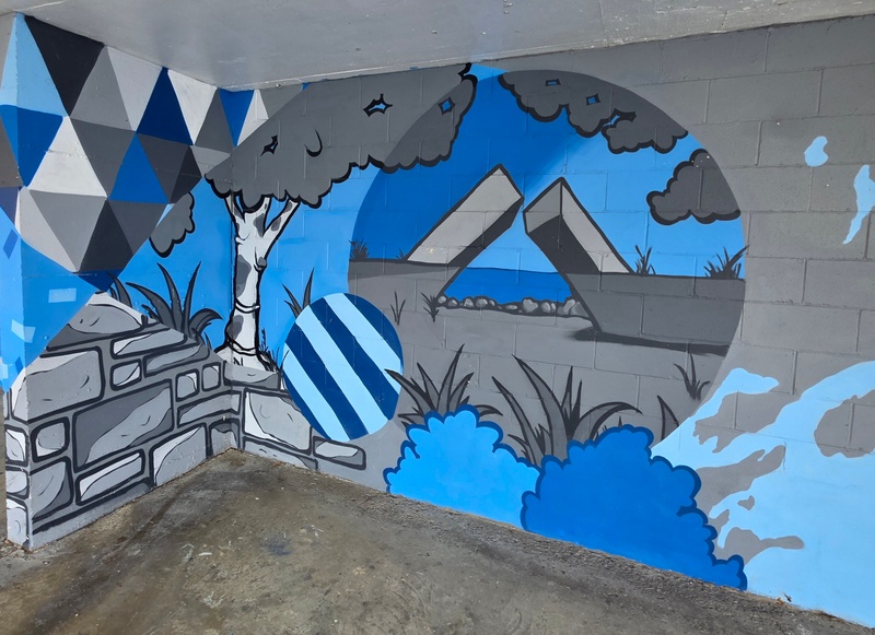 mural in Kingston by artist unknown.