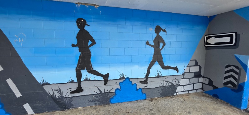 mural in Kingston by artist unknown.