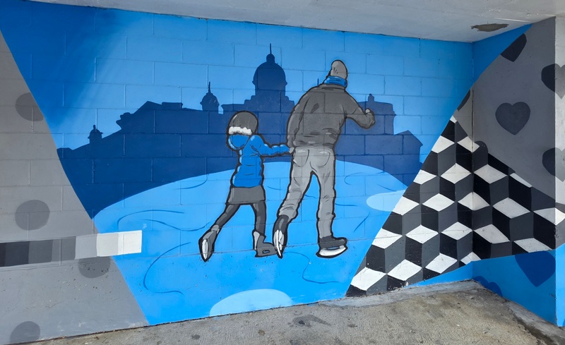 mural in Kingston by artist unknown.